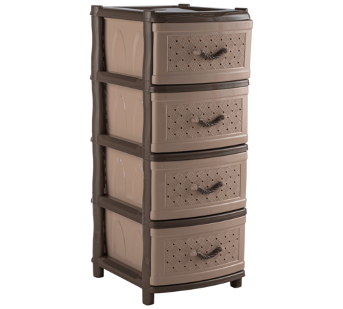 Комод  "Элластик" с фасадом Сетка (капучино)ЭП 668852