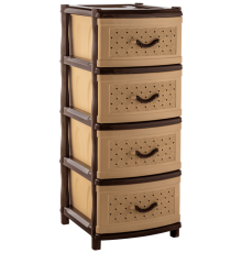 Комод  "Элластик" с фасадом Сетка (коричневый)ЭП 805156