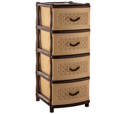 Комод  "Элластик" с фасадом Сетка (коричневый)ЭП 805156