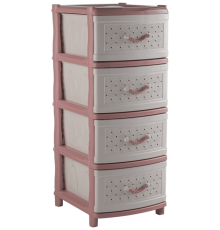 Комод  "Элластик" с фасадом Сетка (миндальный)ЭП 668821