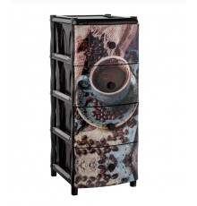 Комод "Элластик" с рисунком на фасаде (Кофе)ЭП 644649