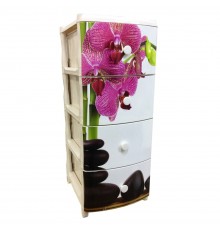 Комод "Элластик" с рисунком на фасаде (Камни)ЭП 884221