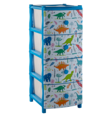 Комод "Элластик" с рисунком на фасаде (Динозаврики)ЭП 644656