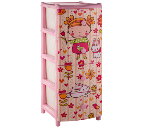 Комод "Элластик" с рисунком на фасаде (Девочка)ЭП 332922