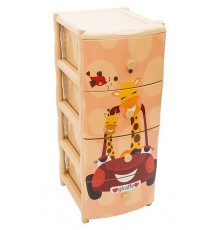 Комод "Элластик" с рисунком на фасаде (Жираф на машине)ЭП 423569