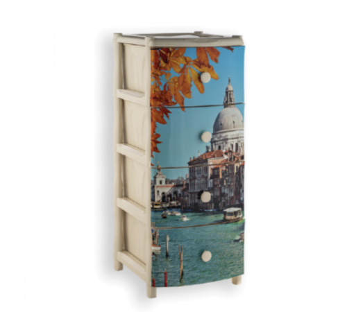 Комод "Элластик" с рисунком на фасаде (Венеция)ЭП 332915