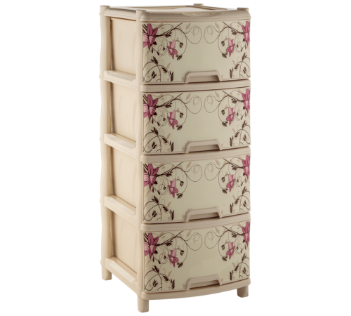 Комод "Элластик" с рисунком на фасаде (Лилия)ЭП 423576