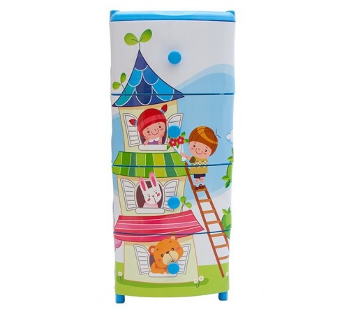 Комод "Элластик" с рисунком на фасаде (Теремок)ЭП 424405