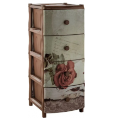 Комод "Элластик" с рисунком на фасаде (Роза)ЭП 423613