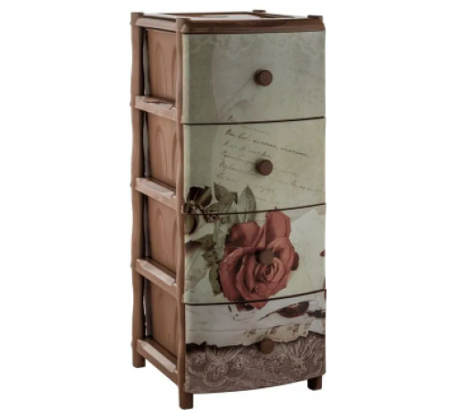 Комод "Элластик" с рисунком на фасаде (Роза)ЭП 423613