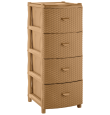 Комод "Элластик" с фасадом Люкс (бежевый)ЭП 805231