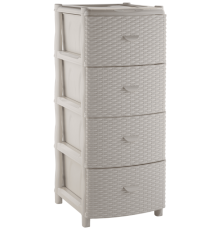 Комод "Элластик" с фасадом Люкс (белый)ЭП 805248