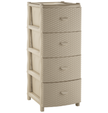 Комод "Элластик" с фасадом Люкс (слоновая кость)ЭП 805262