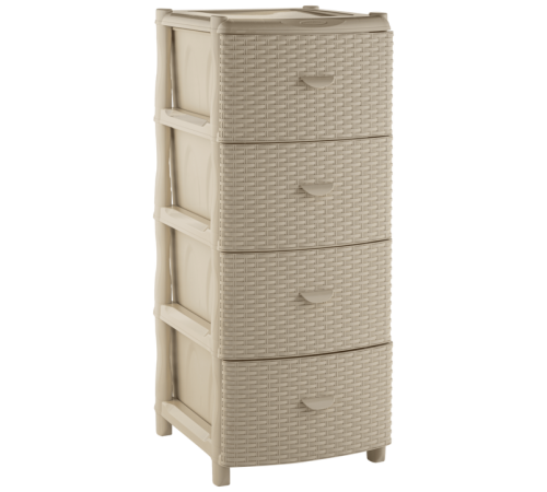 Комод "Элластик" с фасадом Люкс (слоновая кость)ЭП 805262