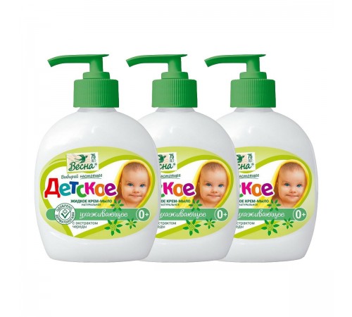 Крем-мыло жидкое Детское регенерирующий (с экстрактом череды) 280г арт.5004 (15/уп)