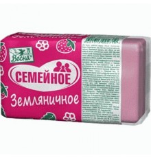Мыло туалетное "ВЕСНА Семейное" Земляничное 140г в пленке ПП арт.1106 (44/уп)