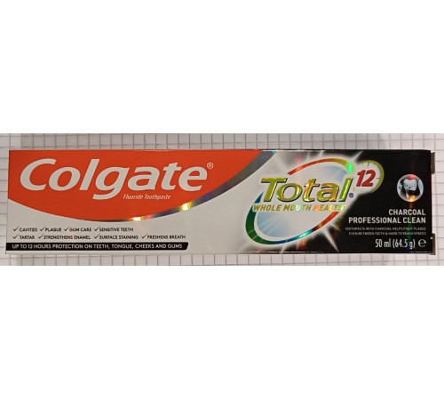 Зубная паста Colgate FLUORIDE TOOTHPASTE TOTAL  50мл