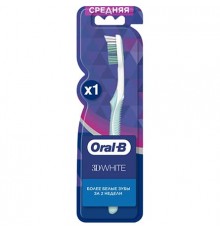 ORAL_B Зубная щетка Pro-3DWhite Whitening cредней жёсткости 1шт