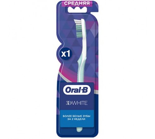 ORAL_B Зубная щетка Pro-3DWhite Whitening cредней жёсткости 1шт