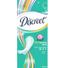 Прокладки Discreet ежедневные Deo Водяная Лилия 20шт  1/18