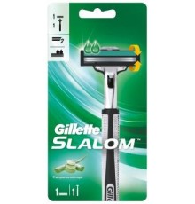 Жилетт Gillette Slalom Бритва (+1 кассета) без подставки *3*6*36