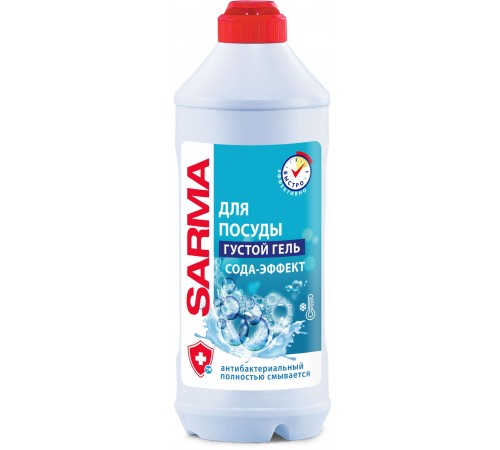 Засіб гелеподібн. д/миття посуду "Сарма Сода-ефект", 500 мл  06323 200930