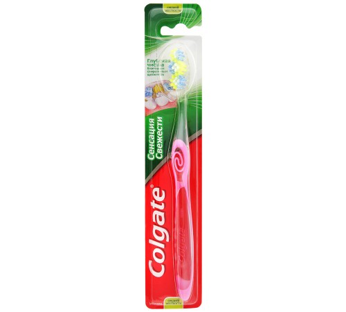 Зубная щетка Colgate  Сенсация свежести средняя жесткость Medium 12шт/уп (72шт/кор)
