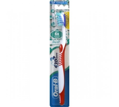 Зубная щетка Oral-b 3D White 40 средней свежести 12шт/уп (96шт/кор)