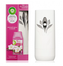 Air Wick Освежитель воздуха АВТОМАТ Нежный шелк и лилия 250мл   *2*4