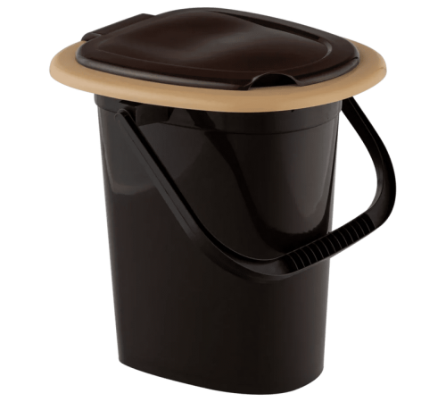 Ведро-туалет в коробке (коричневый)арт.ЭП 012726