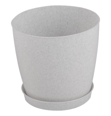 Кашпо Фиоре 8л (белый мрамор)арт.ЭП 012948