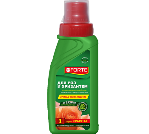 Bona Forte Красота Жидкое минеральное удобрение Для роз и хризантем фл.285мл/20