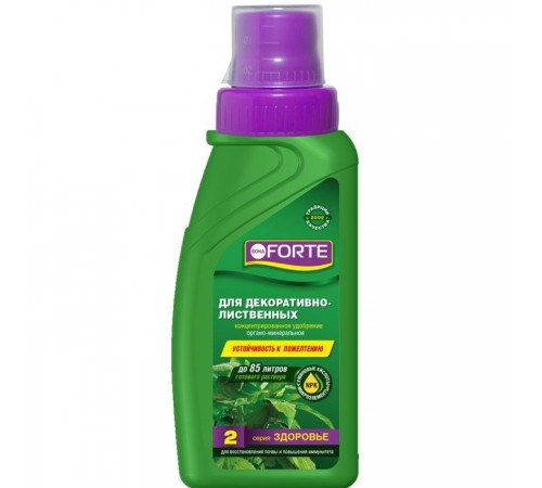 Bona Forte Здоровье Жидкое органо-минеральное удобрение Для декоративно-лиственных растений 285мл