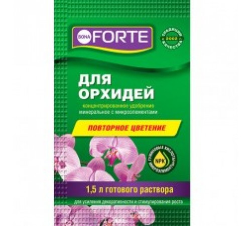 Bona Forte Здоровье Жидкое органо-минеральное удобрение Для орхидей 10мл/25
