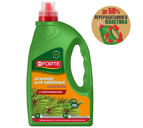 Bona Forte Жидкое минеральное удобрение Для хвойных "Лето/Осень" канистра 1,5л/4
