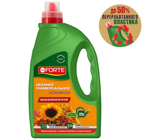 Bona Forte Жидкое минеральное удобрение Универсальное "Лето-Осень" канистра 1,5л/4