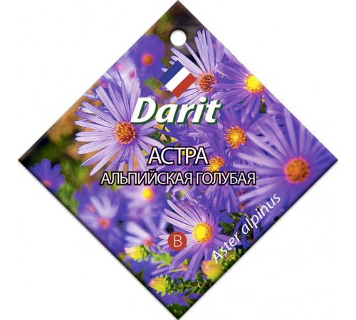 Астра Альпийская голубая, семена Дарит 0,1г (400) арт. 5637 (10/уп)