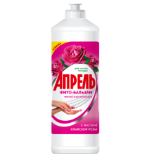 Моющее средство д/посуды Фито-бальзам "Апрель" с маслом крымской розы 1000мл арт.9093 (8/уп)