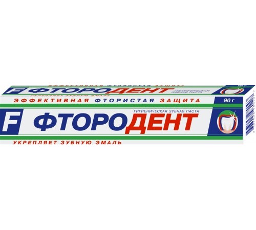 Зубная паста мел 'ФТОРОДЕНТ', 90 г в пенал арт 8102 (48/уп)