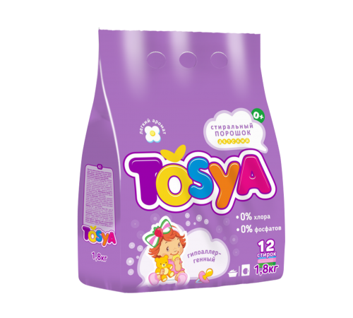 Стиральный порошок TOSYA Детский 1,8 кг п/э (10/кор) (962)
