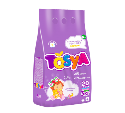 Стиральный порошок TOSYA Детский 3кг п/э (6/кор) (961)