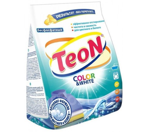 Стиральный порошок Teon Color&White 350г п/эт (25/кор) (731)
