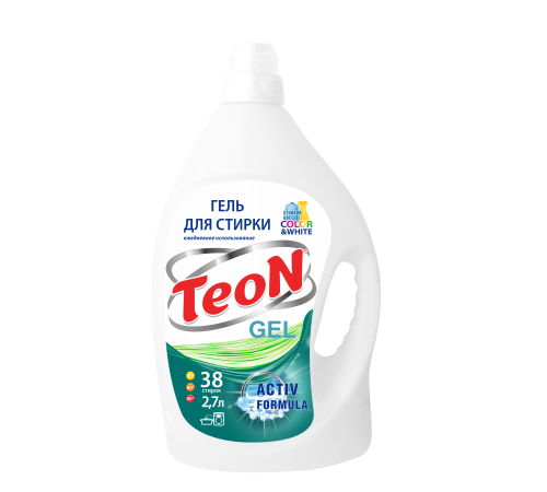 Гель для стирки Teon Color&White 2.7л фл.пнд (3/кор) (936)