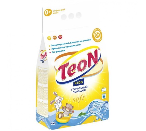 Стиральный порошок Teon Kids 4 кг п/э (5/кор) (864)