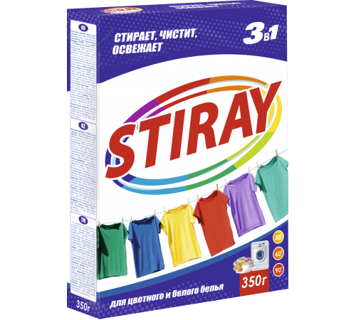 Стиральный порошок STIRAY 350г Карт/п (30/кор) (910)