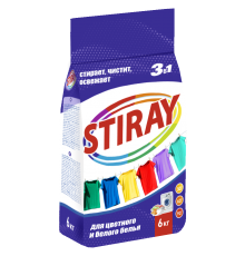 Стиральный порошок STIRAY 6кг п/э (1/кор) (912)