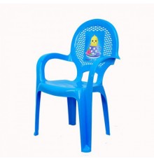 Стульчик детс. с рисунком голубой  06205