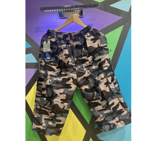 Шорты мужские камуфляж арт. В05 кофейный рр L-3XL (12/уп)