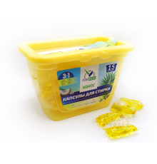 Капсулы для стирки 3в1"Кокос" (10г*15шт) "Perfeco"