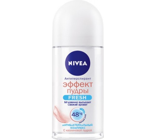 Дезодорант NIVEA жен ролик 50мл Ефект пудри FRESH